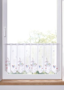 bpc living bonprix collection, Jacquard Scheibengardine mit Hasen, 