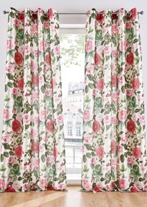 bpc living bonprix collection, Vorhang mit Blumen Druck (1er Pack), 