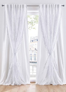 bpc living bonprix collection, Doppellagiger Vorhang mit Raffhalter (1er Pack), 