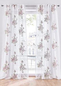 bpc living bonprix collection, Gardine mit recyceltem Polyester und Stickerei (1er Pack), 