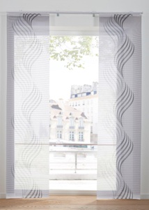 bpc living bonprix collection, Transparente Schiebegardine mit Druck (1er Pack), 