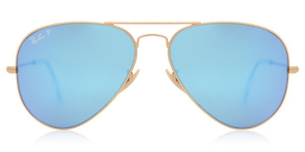 Ray-Ban, Ray-Ban Aviator large RB 3025 112/4L, Ray-Ban RB 3025 AVIATOR LARGE METAL Unisex-Sonnenbrille Vollrand Pilot Metall-Gestell, gold