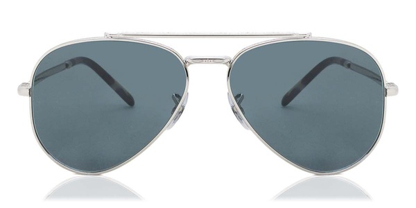 Ray-Ban, Ray-Ban Sonnenbrillen RB3625 New Aviator 003/R5, Ray-Ban RB 3625 NEW AVIATOR Unisex-Sonnenbrille Vollrand Pilot Metall-Gestell, silber