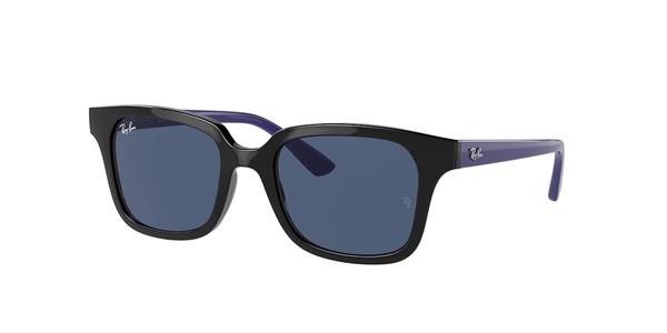 Ray-Ban Kids, Ray-Ban Kids Sonnenbrillen RJ9071S 712080, Ray-Ban Junior RJ 9071S Jugend-Sonnenbrille Vollrand Eckig Kunststoff-Gestell, schwarz