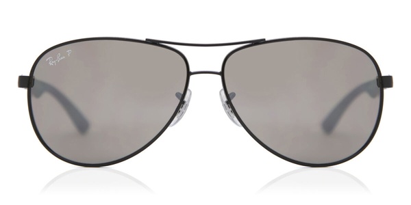 Ray-Ban, Ray-Ban RB8313 - 002/K7 Grey Mirror Black 58-13, 