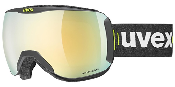 Uvex, UVEX Downhill 2100 CV Schutzbrille schwarz/grün 2021 Ski & Snowboardbrille, Uvex downhill 2100 CV race Skibrille - black matt mirror gold