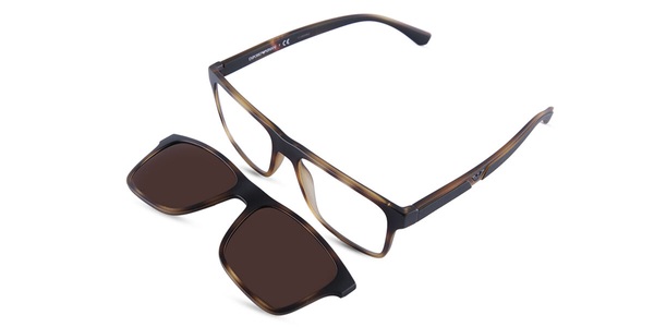 Emporio Armani, Emporio Armani Sonnenbrillen EA4115 With Clip-On 58021W, Emporio Armani EA 4115 58021W 54 (sonnenclip)