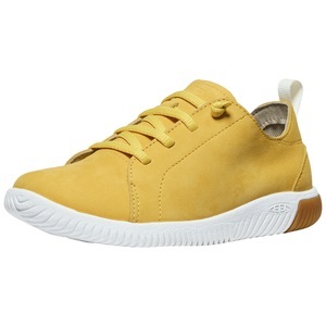 Keen, KEEN Unisex Freizeitschuhe Y Knx Lace, Gelb, aus Leder, KEEN Kids Y KNX Lace Freizeitschuhe unisex, daffodil/star white, Grösse: 35