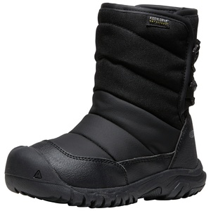 Keen, KEEN Kids Y Puffrider WP Winterschuhe unisex, black/steel grey, Grösse: 32.5, KEEN Kids Y Puffrider WP Winterschuhe unisex, black/steel grey, Grösse: 32.5