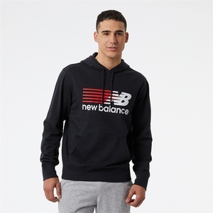 NEW BALANCE, New Balance Herren Kapuzenpullover NB Classic Hoodie, Schwarz, Relaxed Fit, ideal für Freizeit & Reisen, New Balance NB Classic Hoodie Relaxed Fit Herren, schwarz, Grösse: S