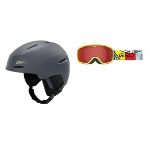 Giro Spur Skihelm/Skibrille Kombo, Farbe: BLAU, Grösse: XS, Brille und Helm Combo