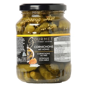 Gourmet, Premium Cornichons, Honig, Premium Cornichons, Honig