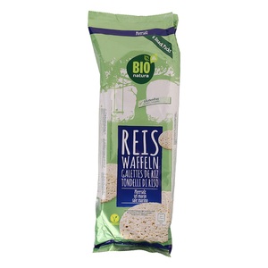 BIO NATURA, Reiswaffeln, Meersalz, Reiswaffeln, Meersalz