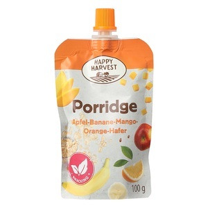 Happy Harvest, Porridge, Apfel-Banane-Mango-Orange-Hafer, Porridge, Apfel-Banane-Mango-Orange-Hafer