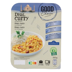GOOD CHOICE, Indisches Fertiggericht, Dhal Curry, Indisches Fertiggericht, Dhal Curry