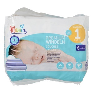 MAMIA, Premium Windeln Newborn, Gr. 1, Premium Windeln Newborn, Gr. 1