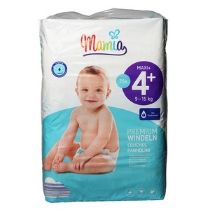 MAMIA, Premium Windeln Maxi Plus, Gr. 4, 