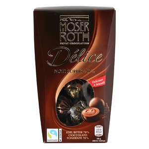 MOSER ROTH, Délice Pralinen Edel Bitter 70%, Délice Pralinen Edel Bitter 70%