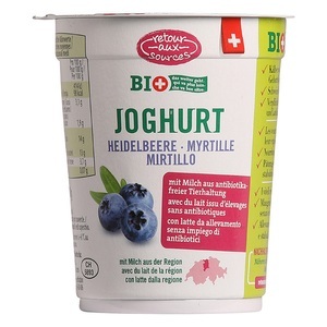 RETOUR AUX SOURCES BIO, Fruchtjoghurt Heidelbeere, 