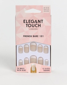 Elegant Touch, Elegant Touch Medium Length False Nails - French Bare 101-Pink, Elegant Touch French Nails - 101 (M) (Bare)