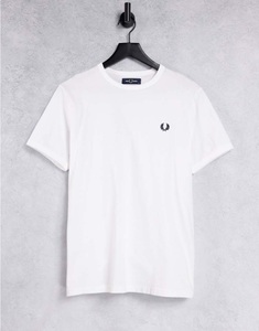 FRED PERRY, Fred Perry ringer t-shirt in white, Fred Perry T-Shirt | Weiss | Herren | XS