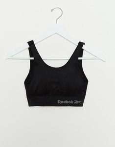 Reebok seamless crop top in black