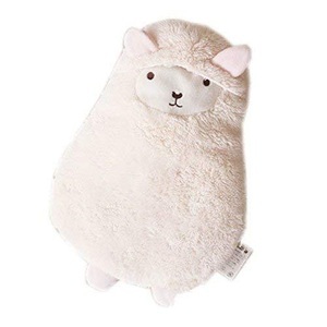 PANDA SUPERSTORE, Cute Animal White Alpaca Hot Water Bottle 600ML, 