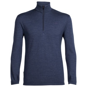 Icebreaker, Icebreaker - Original LS Half Zip - Merinopullover Gr S schwarz