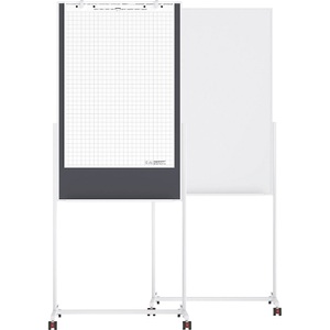 magnetoplan, magnetoplan Universal-Board Tafelformat 750 x 1200 mm Whiteboard / Filz grau, Magnetop Universal Board Filz, grau, 750mm x 1200mm, 11112101