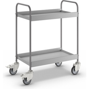 EUROKRAFT, EUROKRAFT Premium-Beistellwagen mit 4 Lenkrollen, 2 mit Doppelstopp Rad-Ø 100 mm, eurokraft pro Beistellwagen, mit 4 Lenkrollen, 2 mit Doppelstopp, Rad-Ø 100 mm