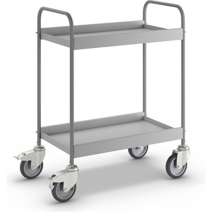 EUROKRAFT, EUROKRAFT Premium-Beistellwagen mit 4 Lenkrollen, 2 mit Doppelstopp Rad-Ø 125 mm, eurokraft pro Beistellwagen, mit 4 Lenkrollen, 2 mit Doppelstopp, Rad-Ø 125 mm
