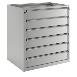 ANKE, ANKE Schubladenschrank ohne Platte Breite 910 mm, Schubladentraglast 200 kg 6 Schubladen à 150 mm, Front lichtgrau, ANKE Schubladenschrank ohne Platte, Breite 910 mm, Schubladentraglast 200 kg, 6 Schubladen à 150 mm, Front lichtgrau