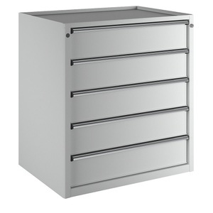 ANKE, ANKE Schubladenschrank BxT 910 x 675 mm, Schubladentraglast 200 kg 5 Schubladen, Höhe 980 mm, Front lichtgrau, ANKE Schubladenschrank, BxT 910 x 675 mm, Schubladentraglast 200 kg, 5 Schubladen, Höhe 980 mm, Front lichtgrau
