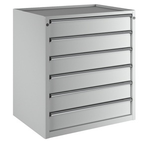 ANKE, ANKE Schubladenschrank BxT 910 x 675 mm, Schubladentraglast 200 kg 6 Schubladen, Höhe 980 mm, Front lichtgrau, ANKE Schubladenschrank, BxT 910 x 675 mm, Schubladentraglast 200 kg, 6 Schubladen, Höhe 980 mm, Front lichtgrau