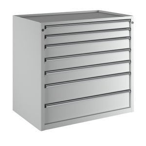 ANKE, ANKE Schubladenschrank, BxT 1060 x 675 mm, Schubladentraglast 200 kg, 7 Schubladen, Höhe 980 mm, Front lichtgrau, ANKE Schubladenschrank, BxT 1060 x 675 mm, Schubladentraglast 200 kg, 7 Schubladen, Höhe 980 mm, Front lichtgrau