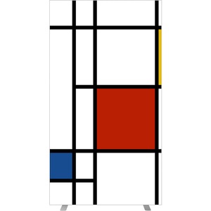 undefined, Trennwand easyScreen mit Fotomotiv Modell Mondrian, Breite 940 mm, Trennwand easyScreen, mit Fotomotiv, Modell Mondrian, Breite 940 mm