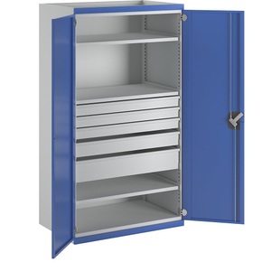 ANKE, ANKE Schwerlastschrank mit 3 Fachböden 5 Schubladen HxBxT 1950 x 1084 x 690 mm, ANKE Schwerlastschrank mit 3 Fachböden, 5 Schubladen, HxBxT 1950 x 1084 x 690 mm