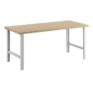 EUROKRAFT, EUROKRAFT Werkbank ohne Unterbau, Tiefe 900 mm Breite 2000 mm, eurokraft pro Werkbank, Baukastensystem Serie 7000, ohne Unterbau, BxT 2000 x 900 mm
