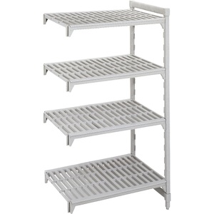 undefined, Kunststoff-Steckregalsystem Premium Fachboden-BxT 900 x 500 mm Anbauregal, Breite 935 mm, Boden geschlitzt, Kunststoff-Steckregalsystem PREMIUM, Fachboden-BxT 900 x 500 mm, Anbauregal, Breite 935 mm, Boden geschlitzt