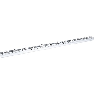 undefined, Allseitenrollenleisten für leichte Lasten, Tragfähigkeit 10 kg Teilung 100 mm, Länge 2,4 m, Allseitenrollenleiste, für leichte Lasten, Tragfähigkeit 10 kg, Teilung 100 mm, Länge 2,4 m