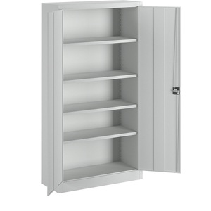 undefined, Schwerlastschrank, Höhe 1950 mm 4 Fachböden grau, Pavoy Schwerlastschrank, Höhe 1950 mm, 4 Fachböden, grau