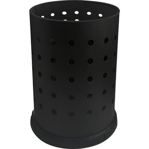 undefined, Papierkorb Volumen 15 l, HxØ 400 x 240 mm schwarz, Papierkorb, Volumen 15 l, HxØ 400 x 240 mm, schwarz