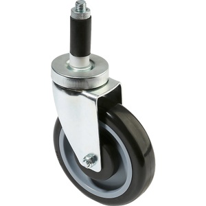 undefined, Lenkrolle, ohne Stopp, für Drahtgitter-Tischwagen, 125 x 30 mm, Lenkrolle, ohne Stopp, für Drahtgitter-Tischwagen, 125 x 30 mm