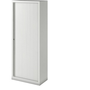 Bisley, BISLEY Euro-Rollladenschrank Breite 800 mm, 4 Fachböden verkehrsweiß, BISLEY Euro-Rollladenschrank, Breite 800 mm, 4 Fachböden, verkehrsweiß