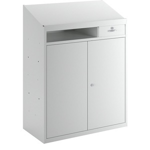 undefined, Werkzeugschrank mit Schreibpult HxBxT 1220 x 915 x 457 mm lichtgrau, ab 3 Stk, eurokraft basic Werkzeugschrank mit Schreibpult, HxBxT 1220 x 915 x 457 mm, lichtgrau, ab 3 Stk