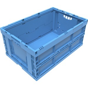 undefined, Faltbox aus Polypropylen Inhalt 54 l ohne Deckel, blau, Faltbox aus Polypropylen, Volumen 54 l, ohne Deckel, blau