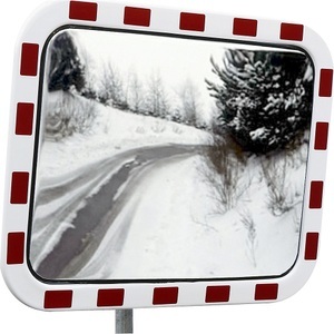 undefined, Verkehrsspiegel aus Acrylglas rechteckig Spiegelmaße BxH 600 x 400 mm, dancop Verkehrsspiegel aus Acrylglas, mit eisfreier Oberfläche, Spiegelmaße BxH 600 x 400 mm
