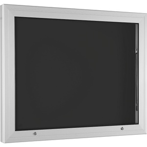 undefined, Schaukasten Türöffnung 90° nach oben für Format DIN A1, Rückwand anthrazitgrau, Schaukasten, Türöffnung 90° nach oben, für Format DIN A1, Rückwand anthrazitgrau