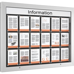 undefined, Schaukasten Türöffnung 90° nach oben für Format DIN A0, Rückwand anthrazitgrau, Schaukasten, Türöffnung 90° nach oben, für Format DIN A0, Rückwand anthrazitgrau