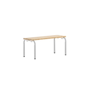 Sypro Wolf, Garderobenbank, stapelbar, Sitzbank, stapelbar, lichtgrau, L 1015 mm